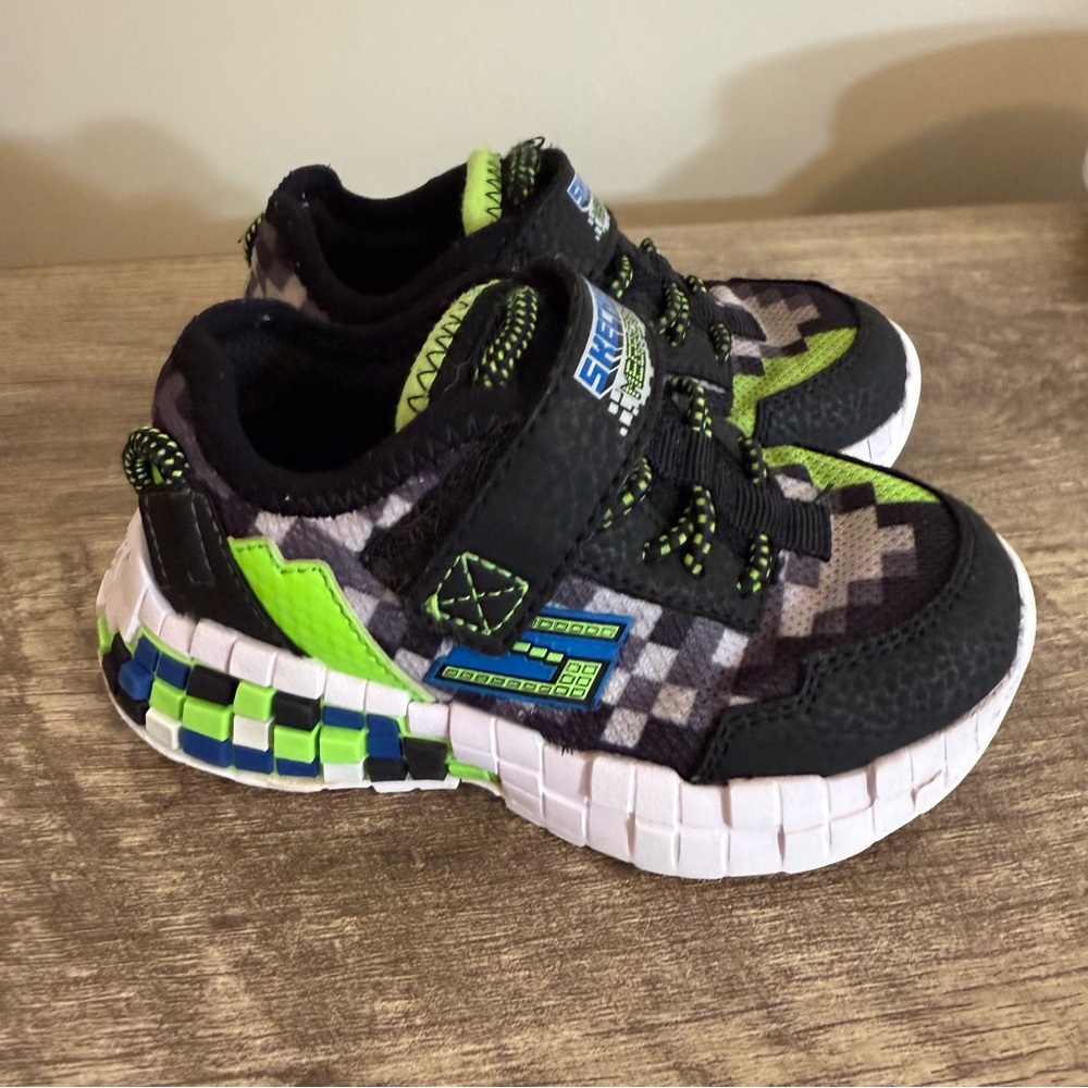 Skechers Mega Craft “Minecraft” Style Sneakers Toddler Size 7
